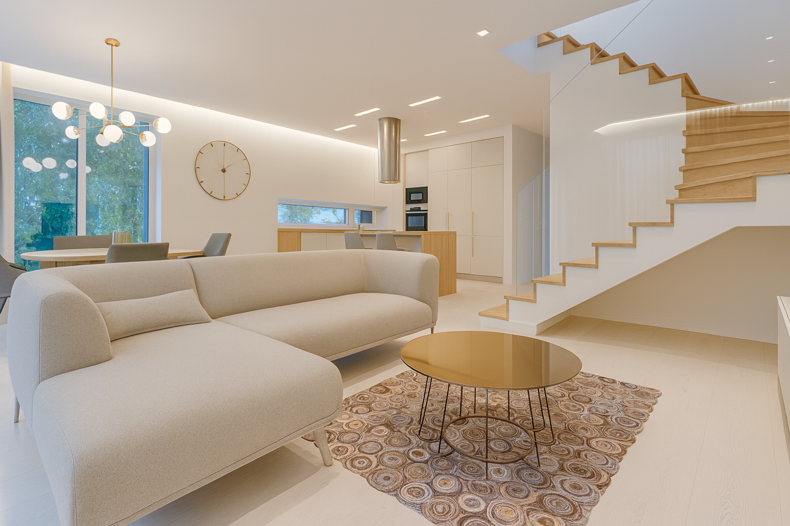 Interiors, civil and HVAC works